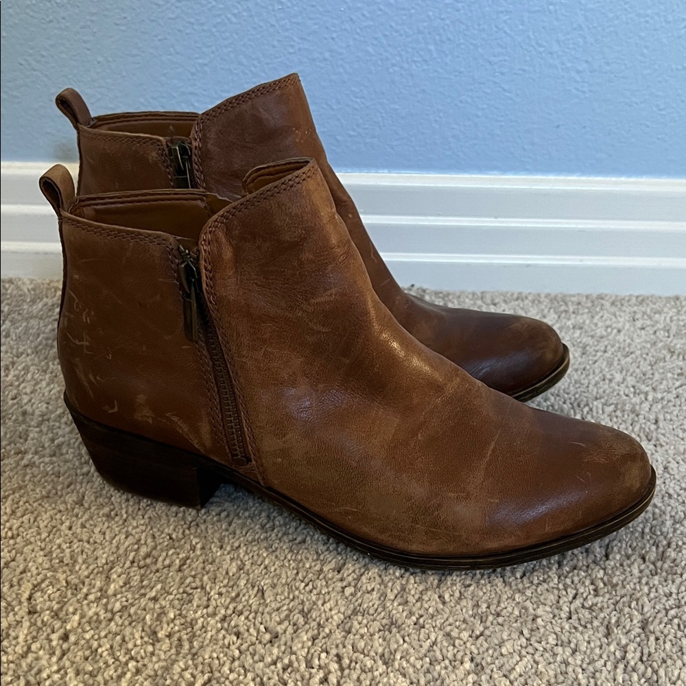 Lucky Brand Leather Ankle Boots - women’s 9.5